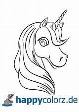 Einhorn Kopf Ausmalbild Zeichnen Happycolorz Malvorlage Ausmalen Zum Unicorn Wunderschöne Kostenlose sketch template