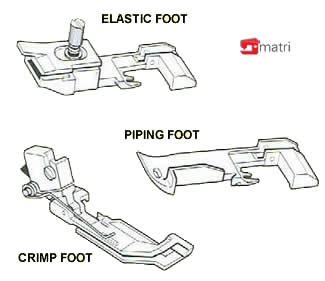overlock feet  piece matri sewingmachines
