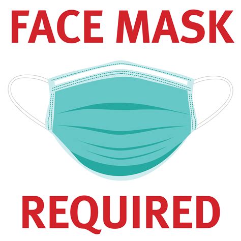 bncfm face mask required wall sign hill markes