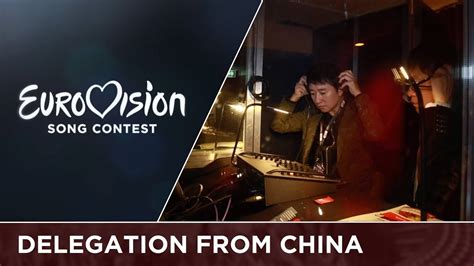 The Chinese Delegation At The Eurovision Song Contest Youtube