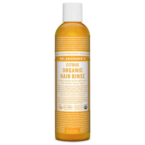 dr bronners organic hair rinse citrus oh natural