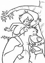 Selva Mowgli Baloo Jungle sketch template