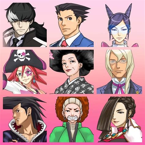 ace attorney all female characters