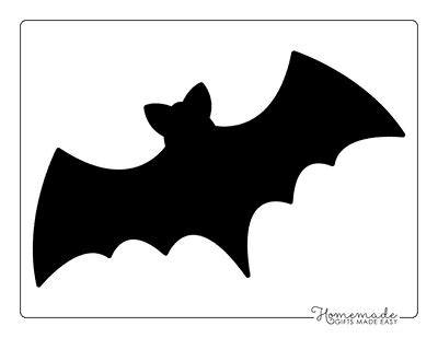 bat outline  printable bat templates coloring library