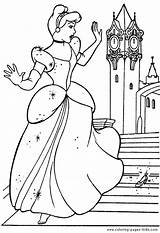Coloring Pages Cinderella Disney Color Kids Printable Sheets Found sketch template