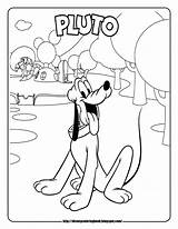 Coloring Mickey Mouse Sheets Pages Clubhouse Disney Kids Pluto Print sketch template