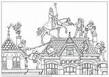 Sinterklaas Knutselen Vierwindstreken Sint Windstreken Vier Bezig Piet Verhaal Bezoeken Bord Nicolaas sketch template