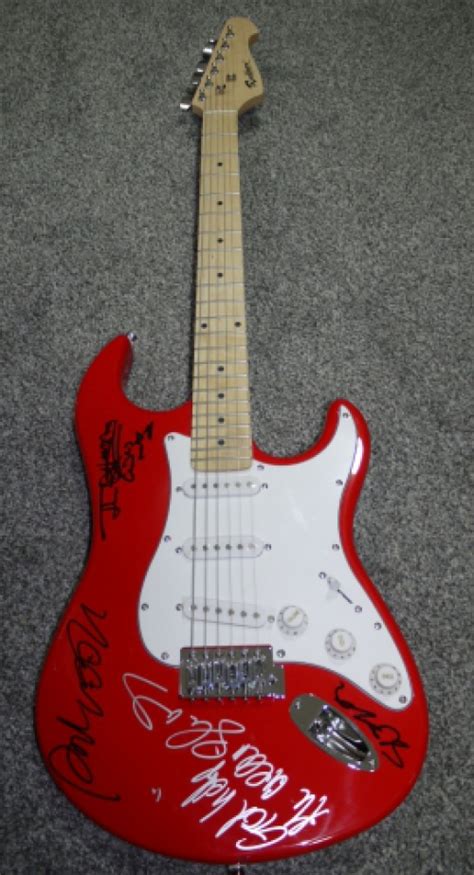 the sex pistols signed electric guitar coa