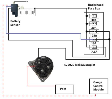 alternator connections explained wiring diagram  schematics