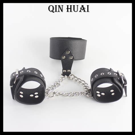 buy top bondage restraints set handcuffs bdsm collar