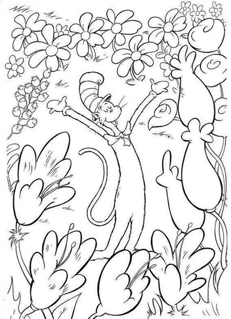 cat   hat coloring pages  printable pages  kids