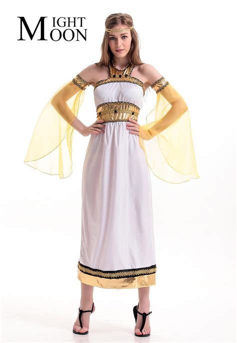 moonight women adult greek roman empress toga fancy dress party costume