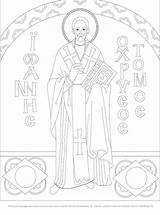 Coloring Byzantine Pages John Chrysostom St Mosaic Icon Sophia Hagia Pdf Ugd Wixstatic Docs Based Found sketch template