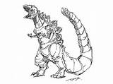 Godzilla Shin Dribbble Kaiju sketch template