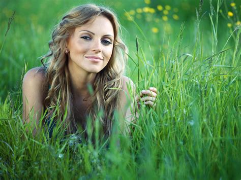 Wallpaper Sunlight Forest Women Model Eyes Long Hair Nature