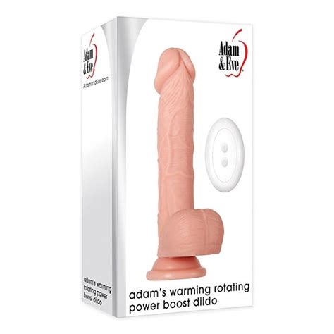 Adams Warming Rotating Power Boost Dildo With Remote Sex Toys At