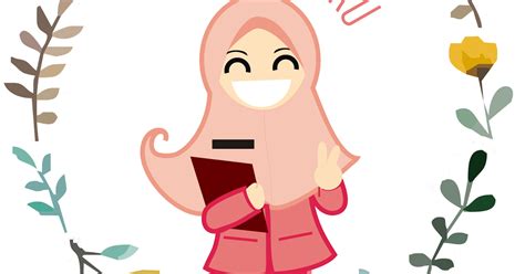 57 gambar animasi guru muslimah mengajar terpopuler