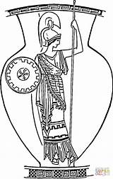 Greek Vase Ancient Template Vases Mythology Antique sketch template