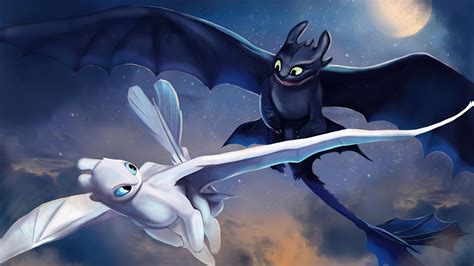 toothless  light fury art  laptop full hd p hd