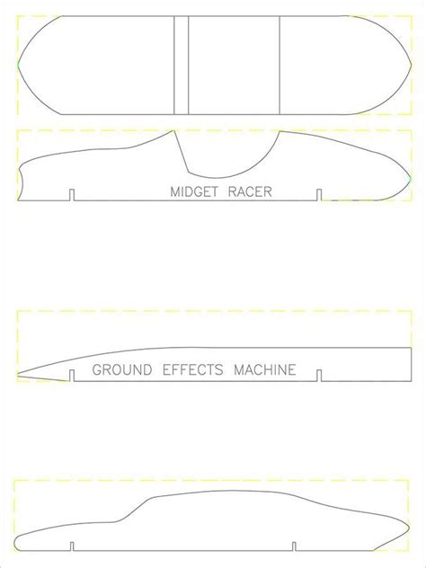 cool pinewood derby templates   pinewood derby