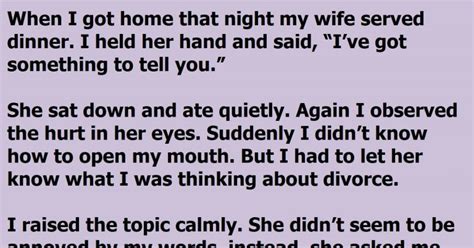 a husband tells a heartbreaking story that is a must read for every man