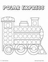 Dauber Paint Sheets Polar Express Subject sketch template