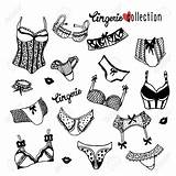 Lingerie Vector Drawing Women Clip Getdrawings Illustrations Doodle Isolated Collection sketch template