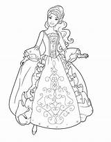 Coloring Dress Pages Dresses Fancy Barbie Wedding Pretty Getcolorings Color Printable sketch template