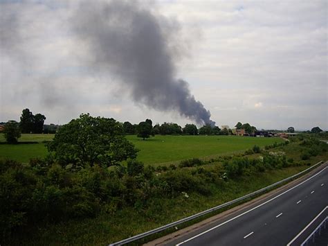 Fire In The Distance © Ian Bottomley Geograph Britain And Ireland