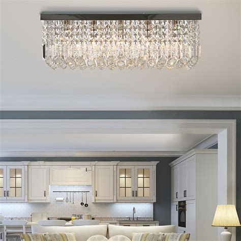 crystal ceiling light square chandelier