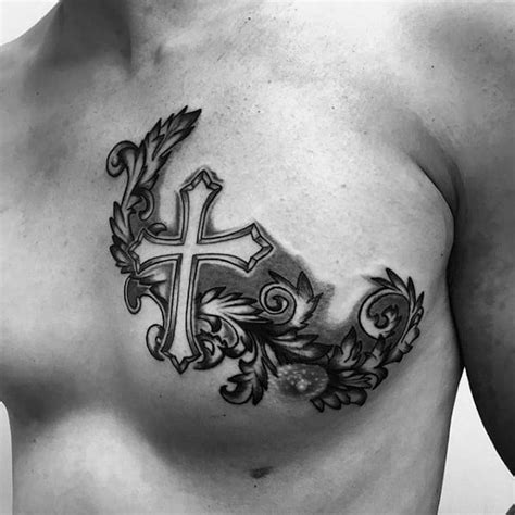 Religious Chest Tattoos For Men