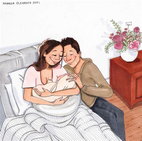 Artist Created Wholesome But Honest Illustrations About Pregnancy And