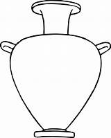Urn Cliparts Greek Library Clipart Vase Template sketch template