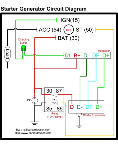 vire  starter generator circuit diagrams