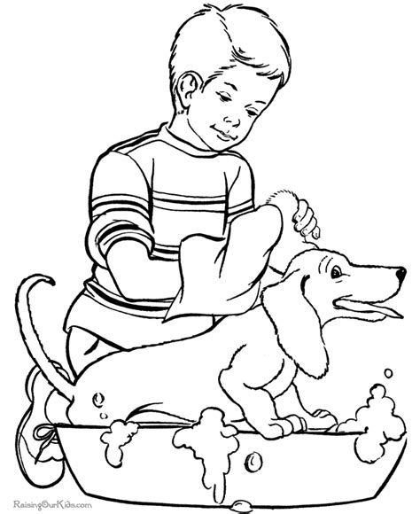 animal coloring sheets pet puppy
