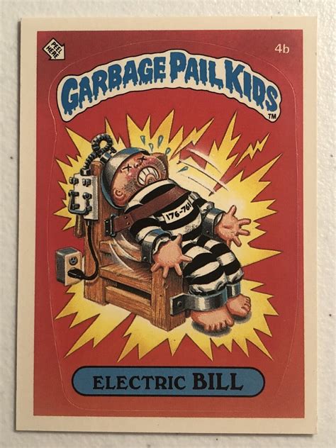 topps garbage pail kids  electric bill  original series os