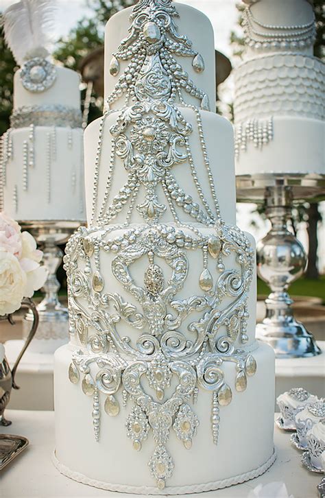 silver wedding cake decorations wedding ideas by colour chwv