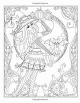 Coloring Pages Dark Witch Magician Crossfit Book Adult Fantasy Printable Getcolorings Patterns Getdrawings Print Cat Choose Board Colorings sketch template