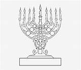 Coloring Pages Hanukkah Candles Antique While Very Pngkey Adult sketch template
