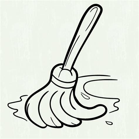 mop bucket coloring pages