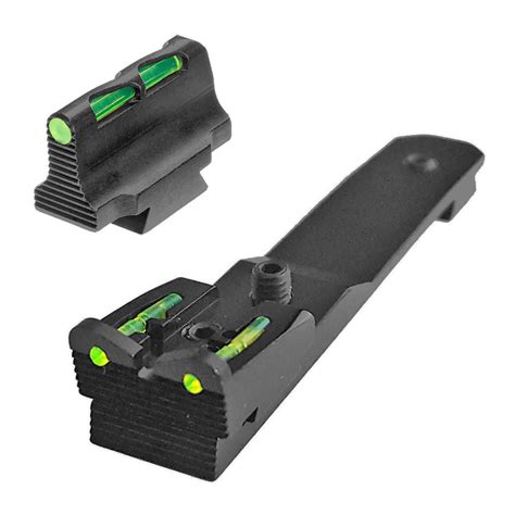 hiviz henry adjustable fiber optic rear rifle sight set rifle optics nexgen outfitters