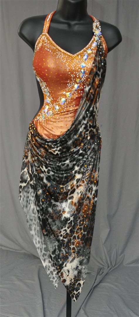 sexy leopard latin dress