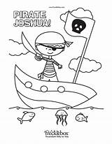 Coloring Pages Name Kids Personalized Sheet Pirate Create Savingtowardabetterlife Child Printable Color Getcolorings Toward Saving Better Life Comments sketch template