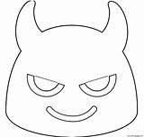 Devil Emoji Coloring Pages Google Printable sketch template