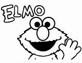 Elmo Coloring Pages Printable Baby Face Book Getdrawings Getcolorings Popular Color sketch template