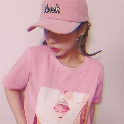 top pink anime girl sexy t shirt t shirt harajuku japanese fashion pastel fairy kei