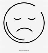 Face Coloring Pages Sad Ultra Frown Smiley Pngkey sketch template