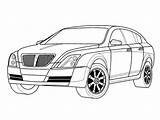 Coloring Pages Cars Cartoon Kids Rover Royce Car Rolls Colorkid Printable Template sketch template