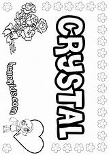 Crystal Coloring Pages Name Color Sheets Printable Print Hellokids Names Online 14kb sketch template