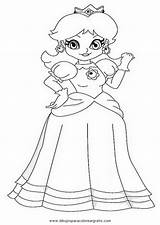 Daisy Mario Coloring Pages Princess Peach Super Kart Colouring Popular Coloringhome Library Clipart Comments sketch template